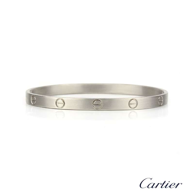 Cartier 'Love' White Gold Bracelet – CIRCA